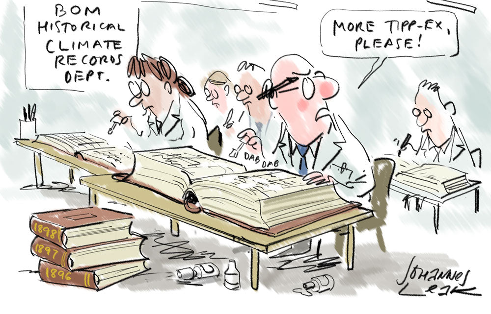 More Tipp-Ex cartoon by Johannes Leak.