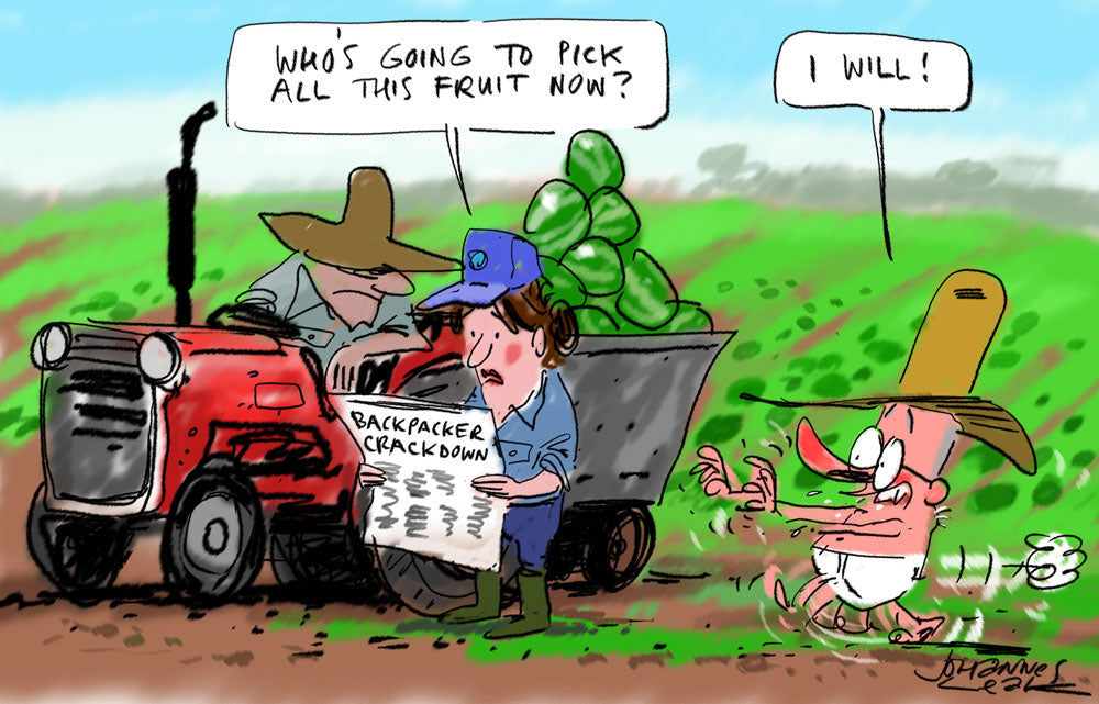 Backpacker Crackdown – 18 September 2026 – Signed Print
